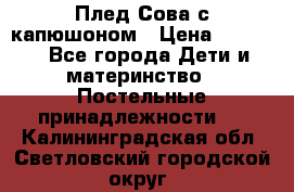 Плед Сова с капюшоном › Цена ­ 2 200 - Все города Дети и материнство » Постельные принадлежности   . Калининградская обл.,Светловский городской округ 